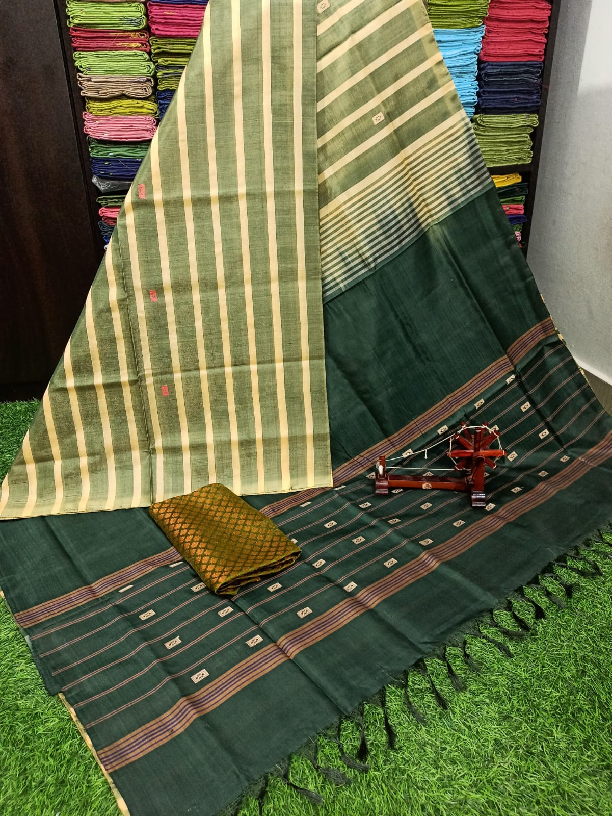 Banana Pith Saree Vazhai Pattu Saree Valai Naar Butta Zari Work blouse  Stitching Available - Etsy Sweden